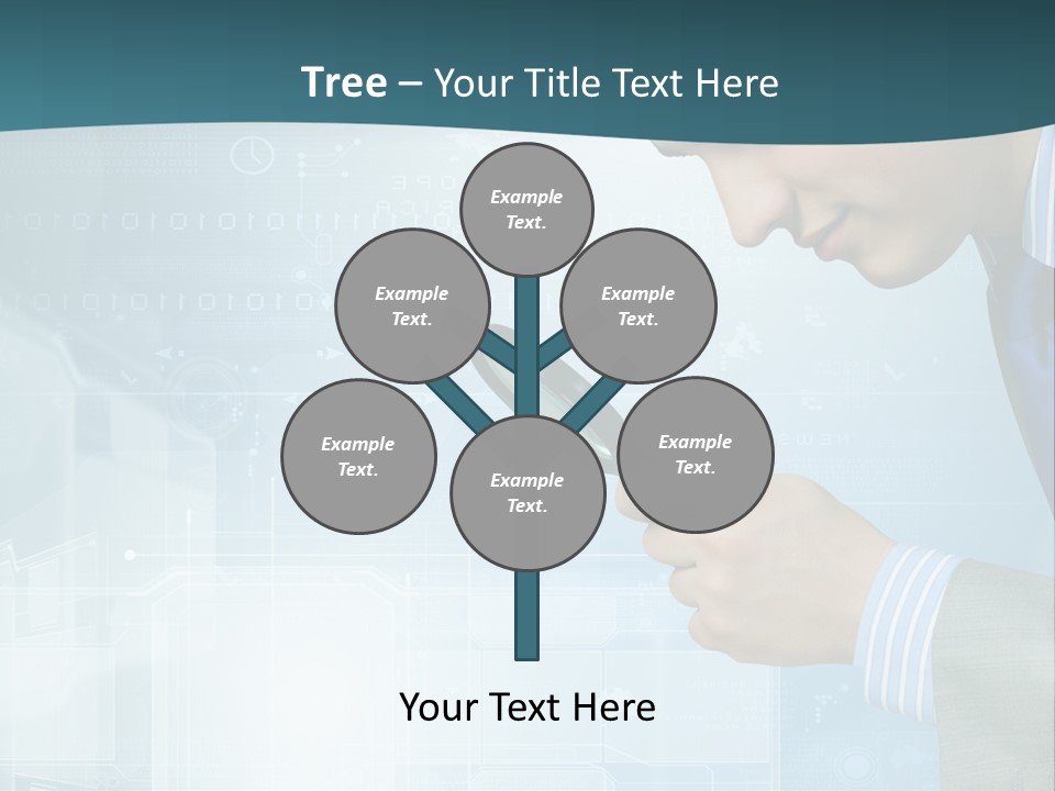 Communication Corporate Man PowerPoint Template