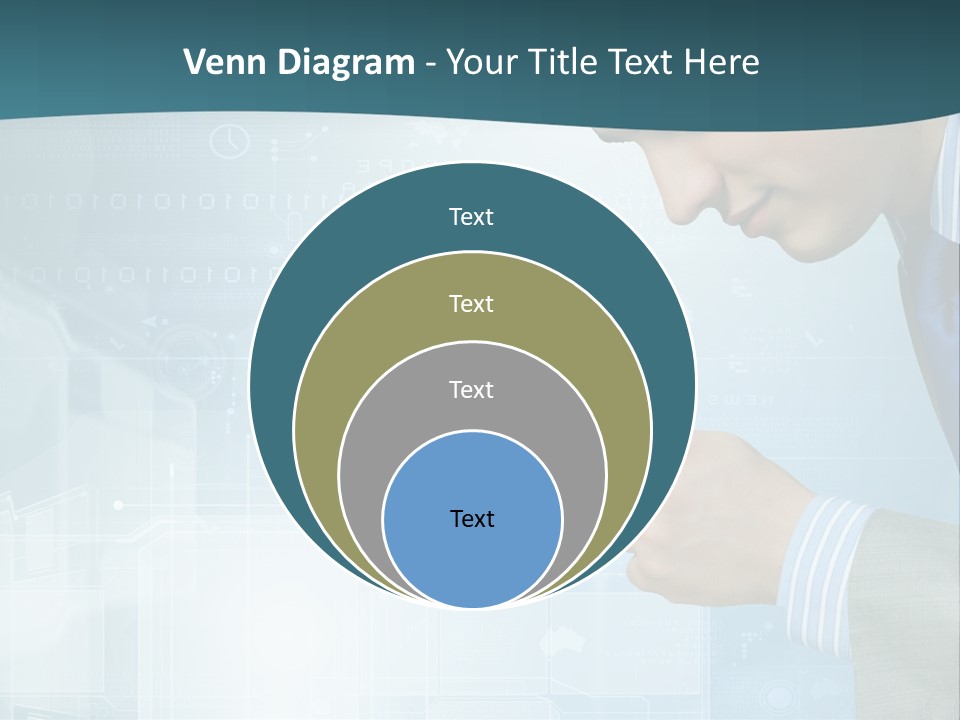 Communication Corporate Man PowerPoint Template