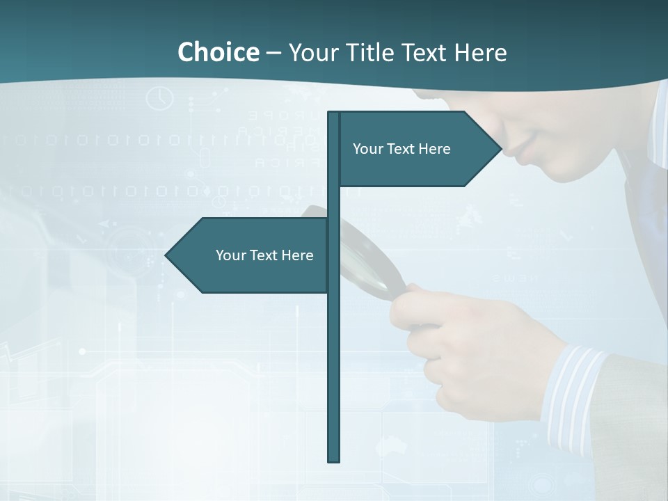 Communication Corporate Man PowerPoint Template