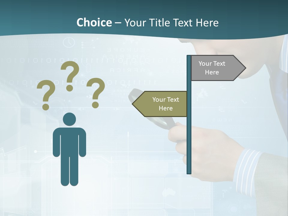 Communication Corporate Man PowerPoint Template