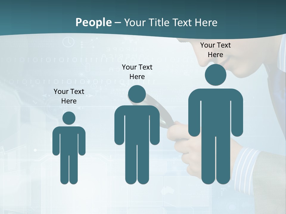 Communication Corporate Man PowerPoint Template