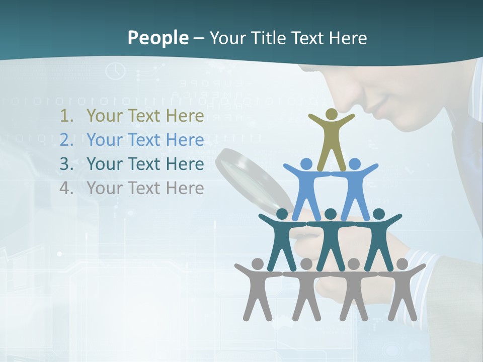 Communication Corporate Man PowerPoint Template