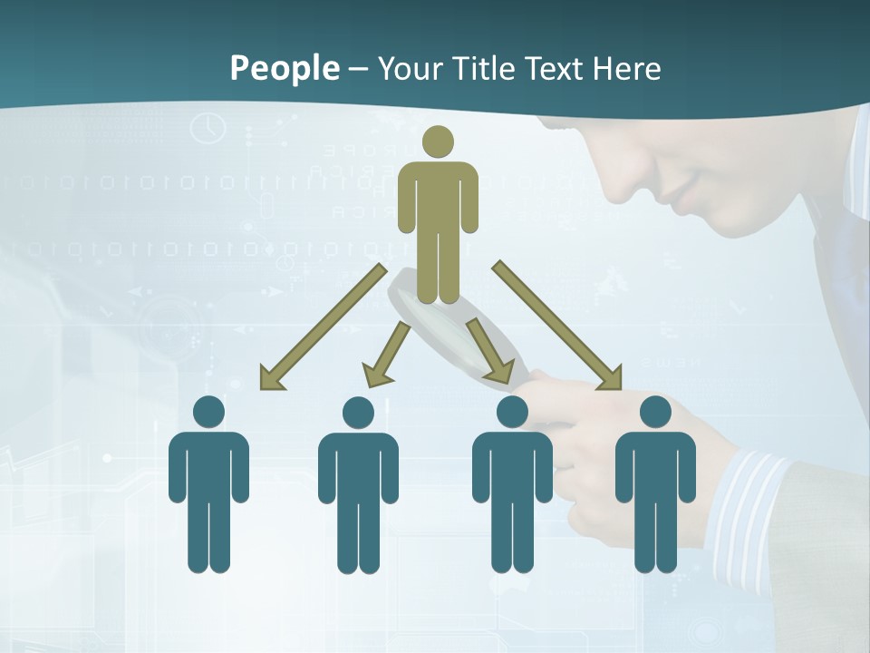 Communication Corporate Man PowerPoint Template