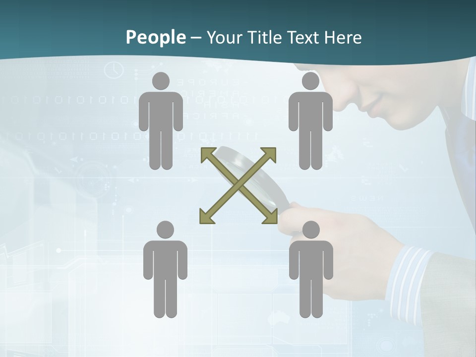 Communication Corporate Man PowerPoint Template