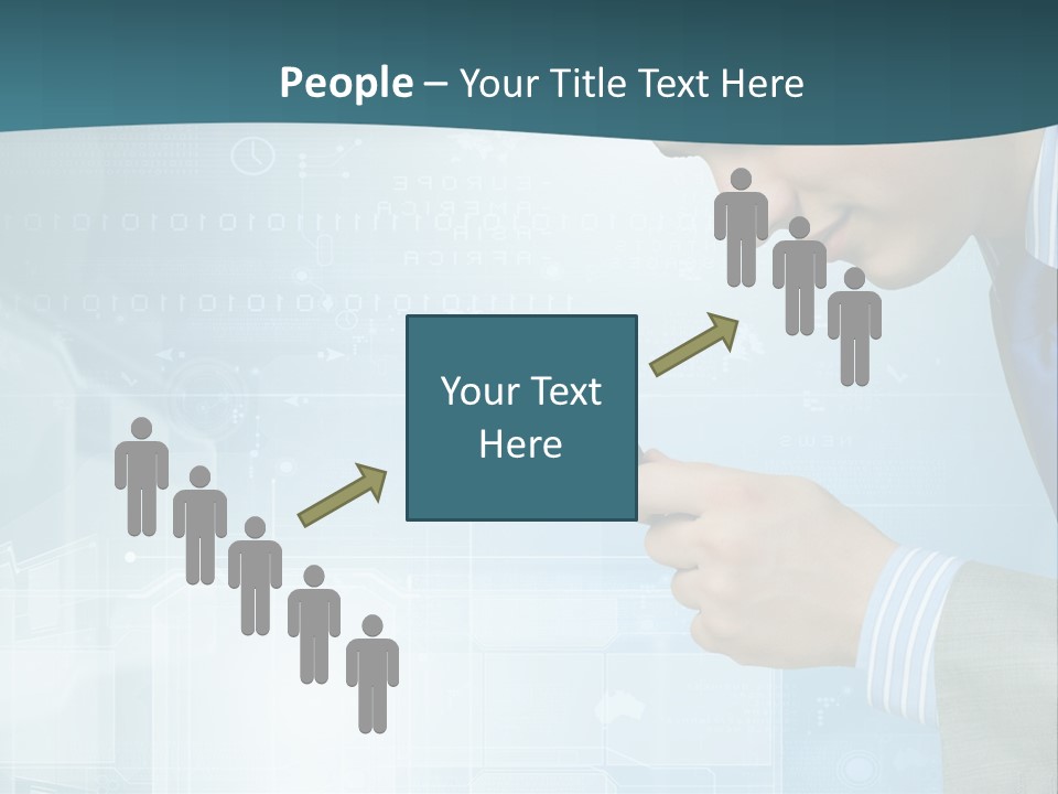 Communication Corporate Man PowerPoint Template