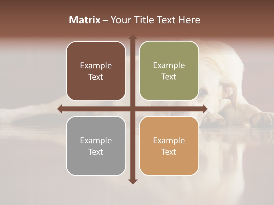 Patience Yellow Labrador Retriever House PowerPoint Template