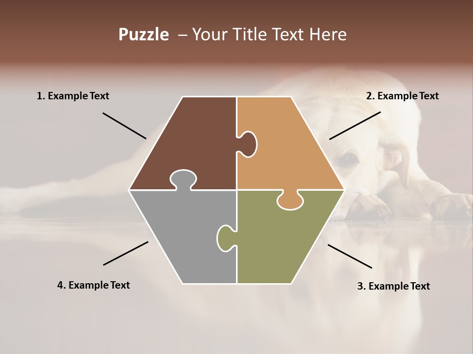 Patience Yellow Labrador Retriever House PowerPoint Template