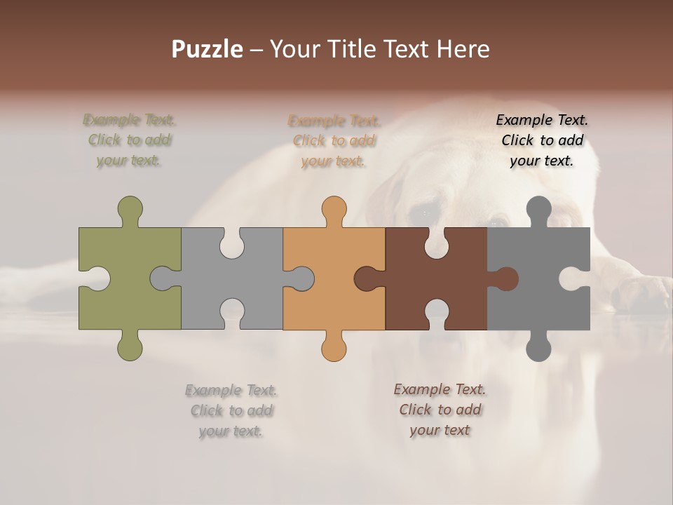 Patience Yellow Labrador Retriever House PowerPoint Template