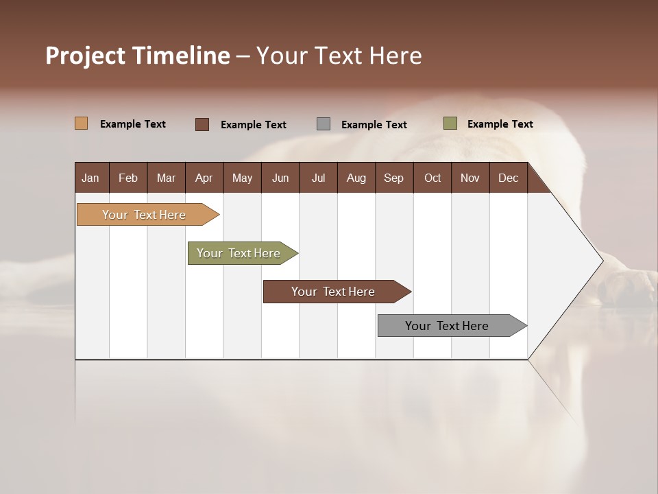 Patience Yellow Labrador Retriever House PowerPoint Template