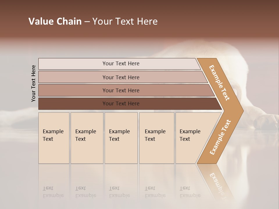 Patience Yellow Labrador Retriever House PowerPoint Template