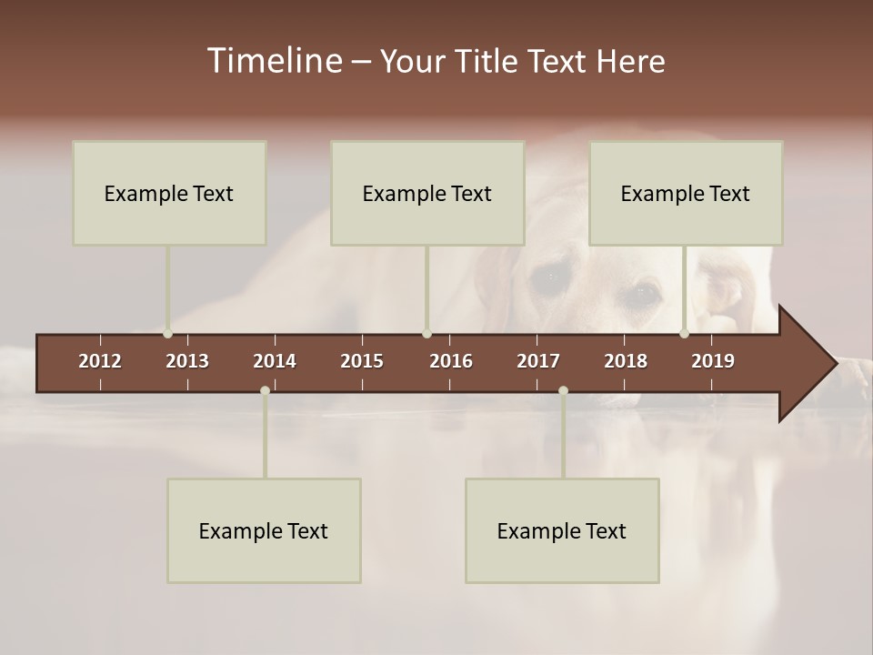 Patience Yellow Labrador Retriever House PowerPoint Template