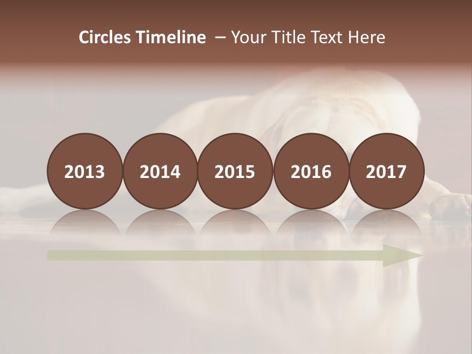 Patience Yellow Labrador Retriever House PowerPoint Template