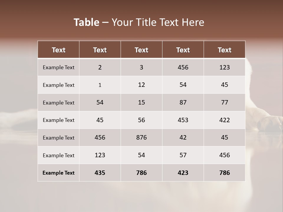 Patience Yellow Labrador Retriever House PowerPoint Template