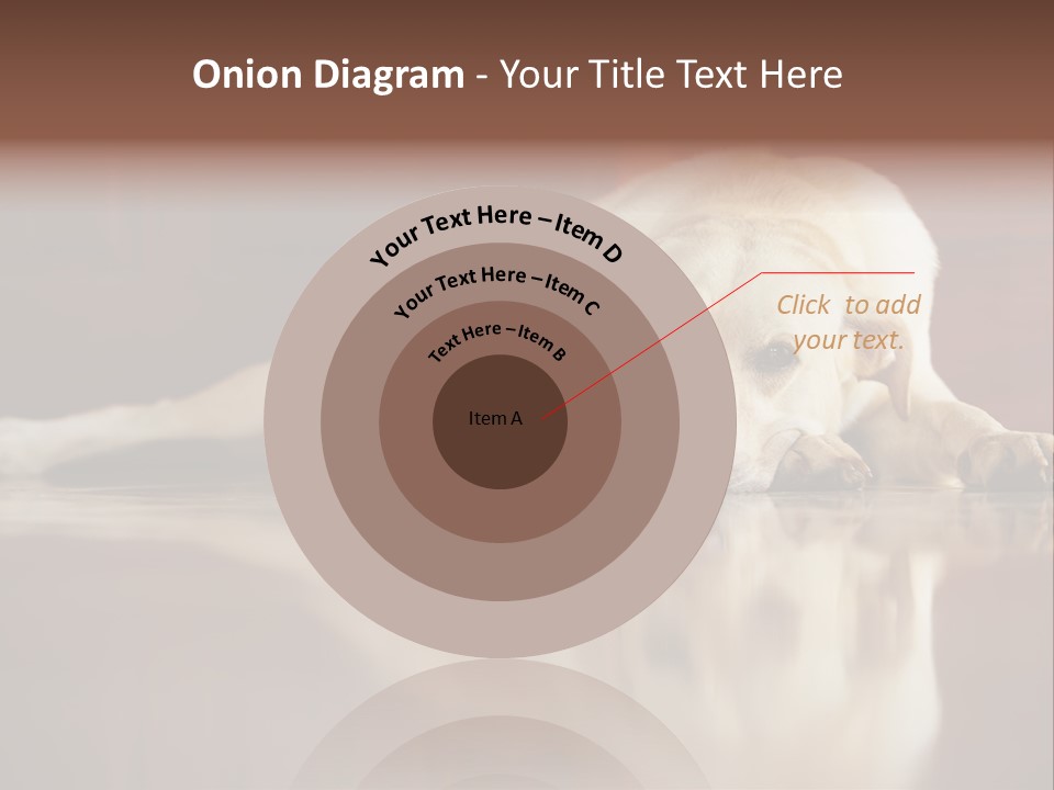 Patience Yellow Labrador Retriever House PowerPoint Template