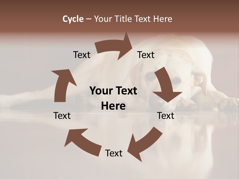 Patience Yellow Labrador Retriever House PowerPoint Template