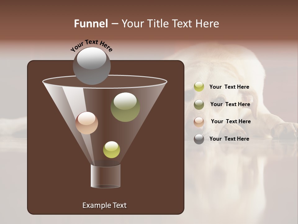 Patience Yellow Labrador Retriever House PowerPoint Template