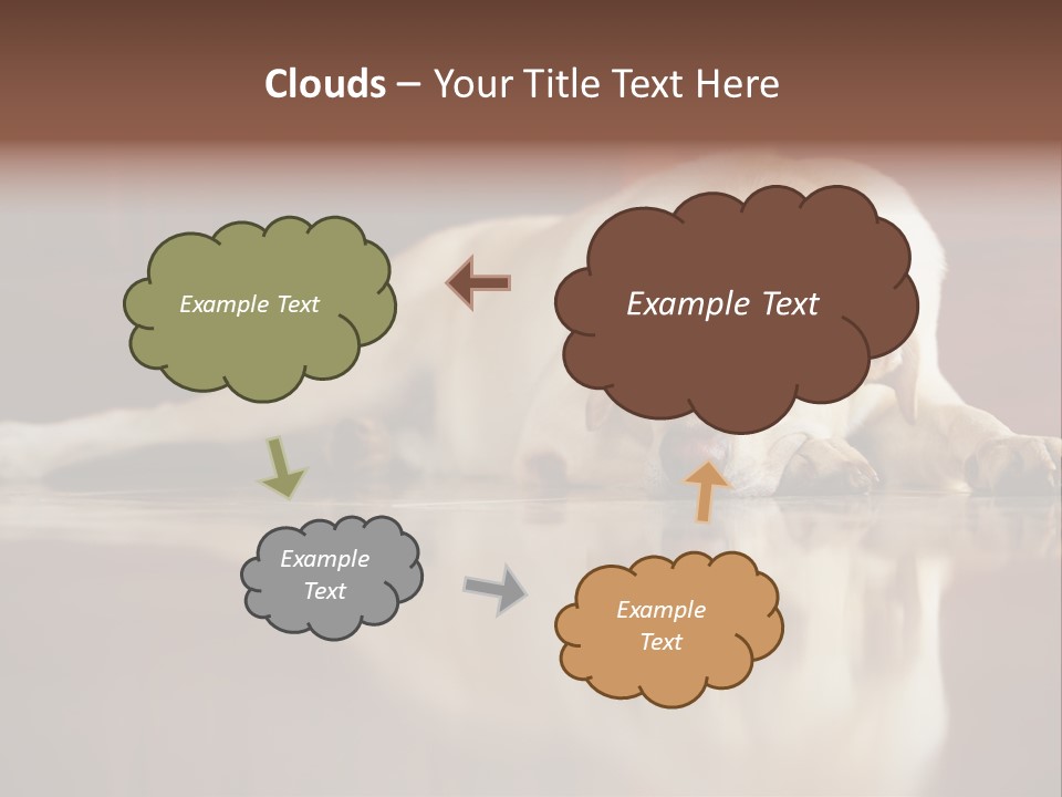 Patience Yellow Labrador Retriever House PowerPoint Template