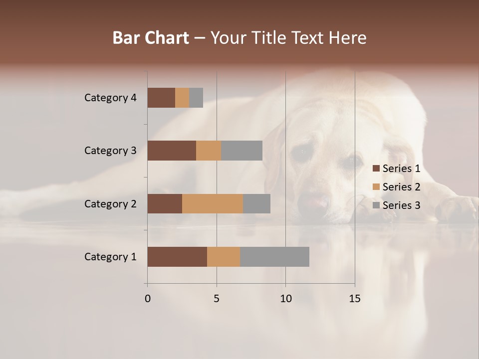 Patience Yellow Labrador Retriever House PowerPoint Template