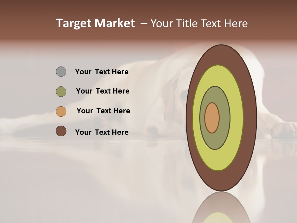 Patience Yellow Labrador Retriever House PowerPoint Template