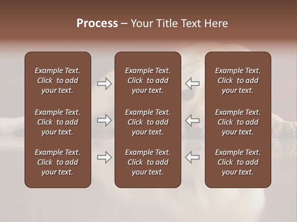 Patience Yellow Labrador Retriever House PowerPoint Template