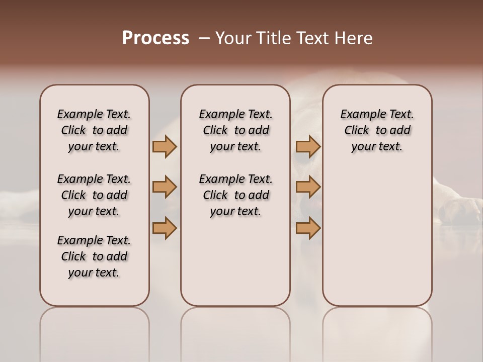 Patience Yellow Labrador Retriever House PowerPoint Template