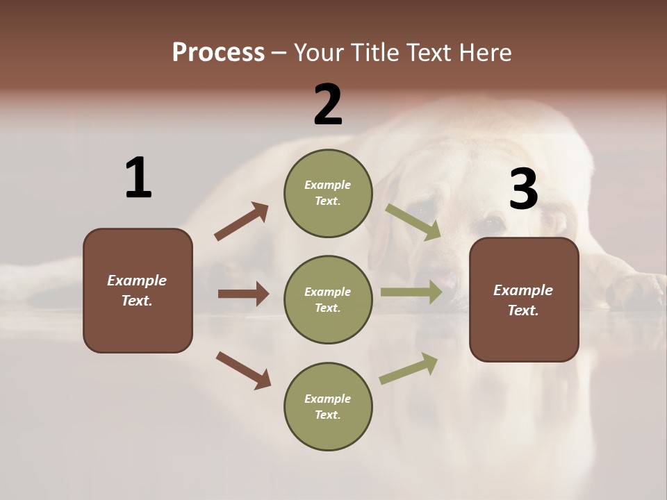 Patience Yellow Labrador Retriever House PowerPoint Template