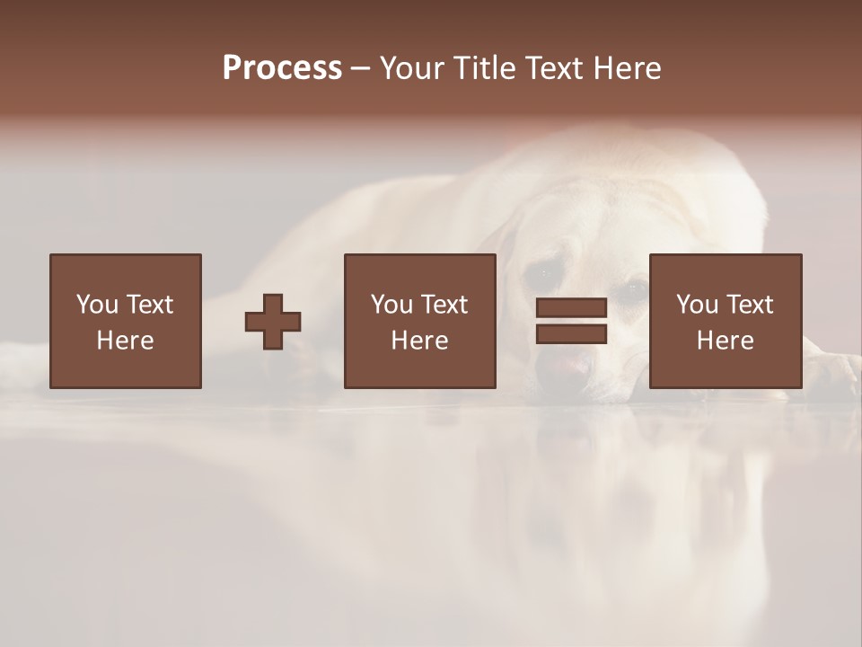 Patience Yellow Labrador Retriever House PowerPoint Template