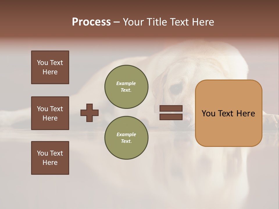 Patience Yellow Labrador Retriever House PowerPoint Template