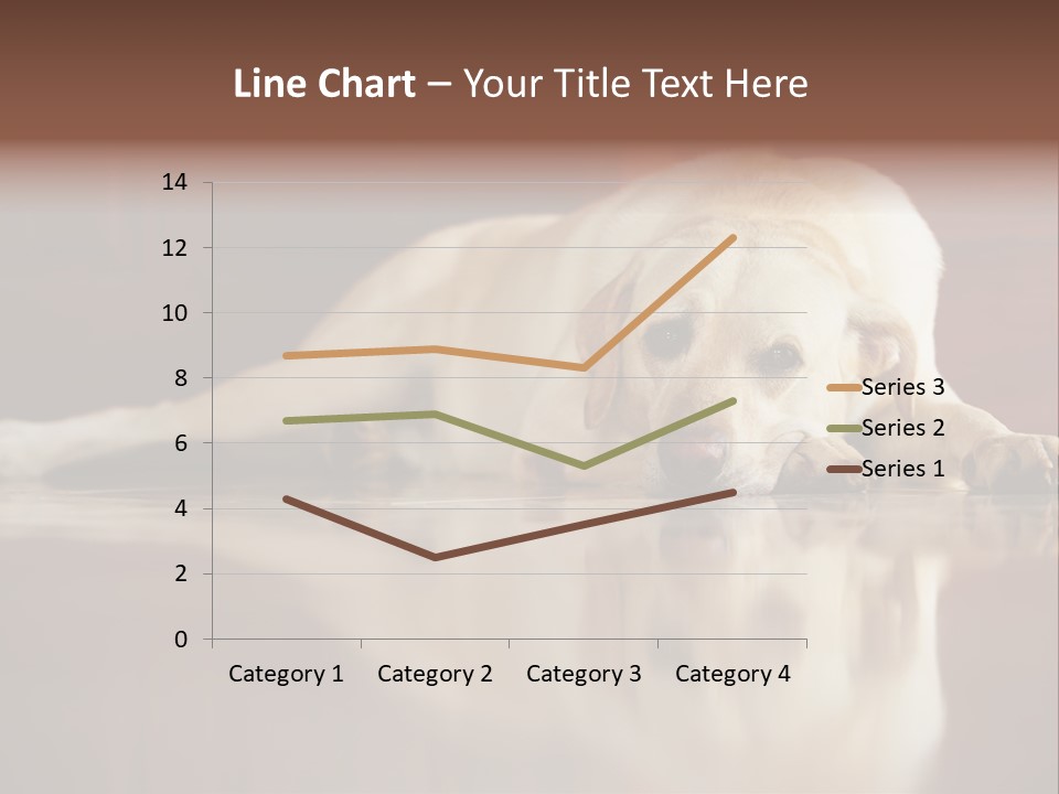 Patience Yellow Labrador Retriever House PowerPoint Template