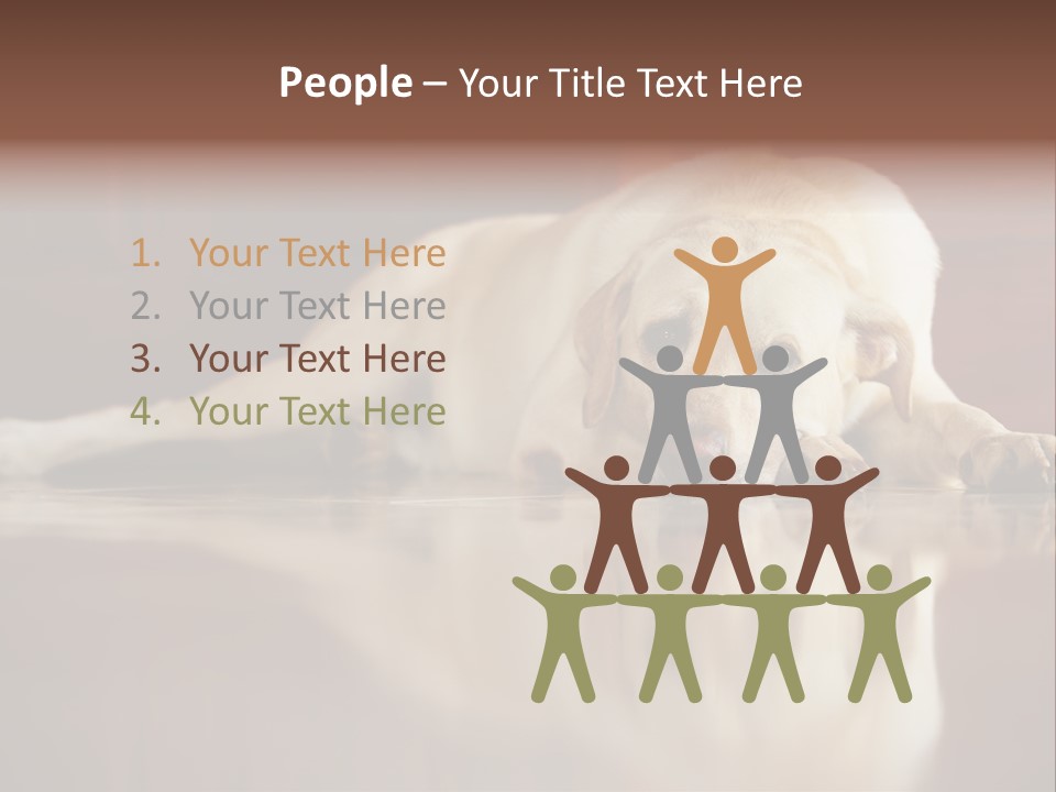 Patience Yellow Labrador Retriever House PowerPoint Template