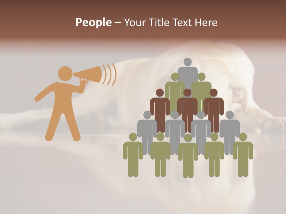 Patience Yellow Labrador Retriever House PowerPoint Template