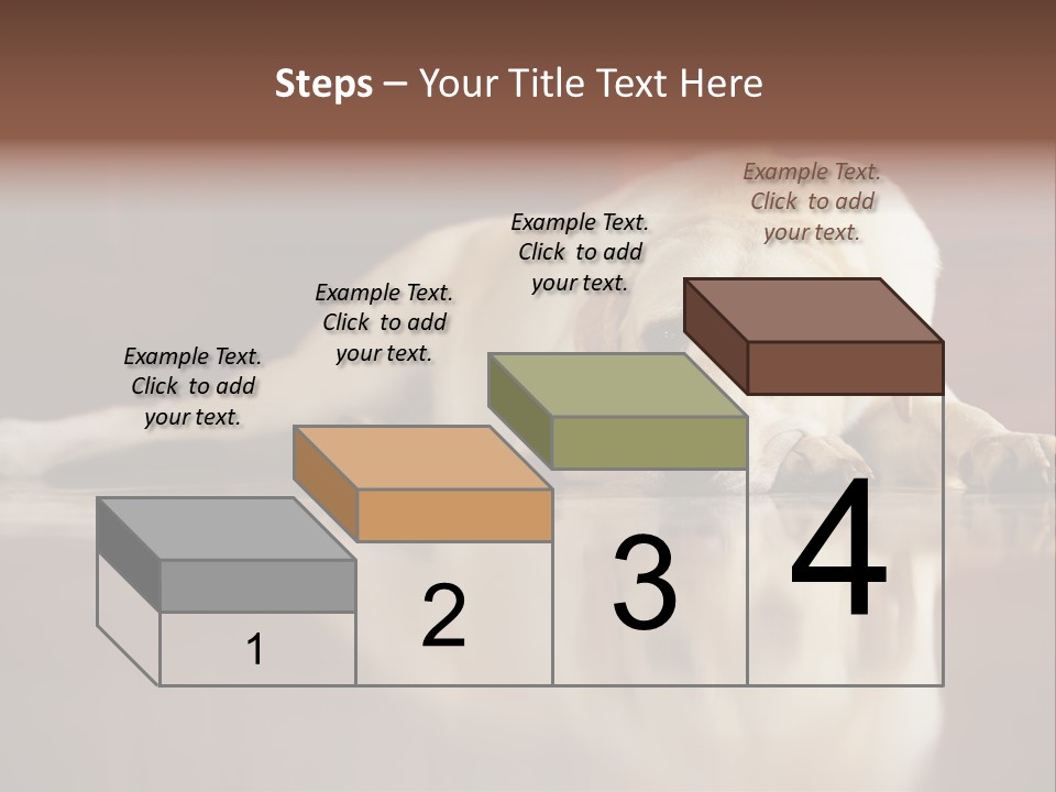 Patience Yellow Labrador Retriever House PowerPoint Template