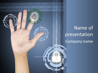 Single Hand Human PowerPoint Template