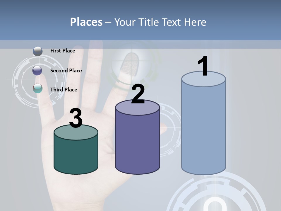 Single Hand Human PowerPoint Template