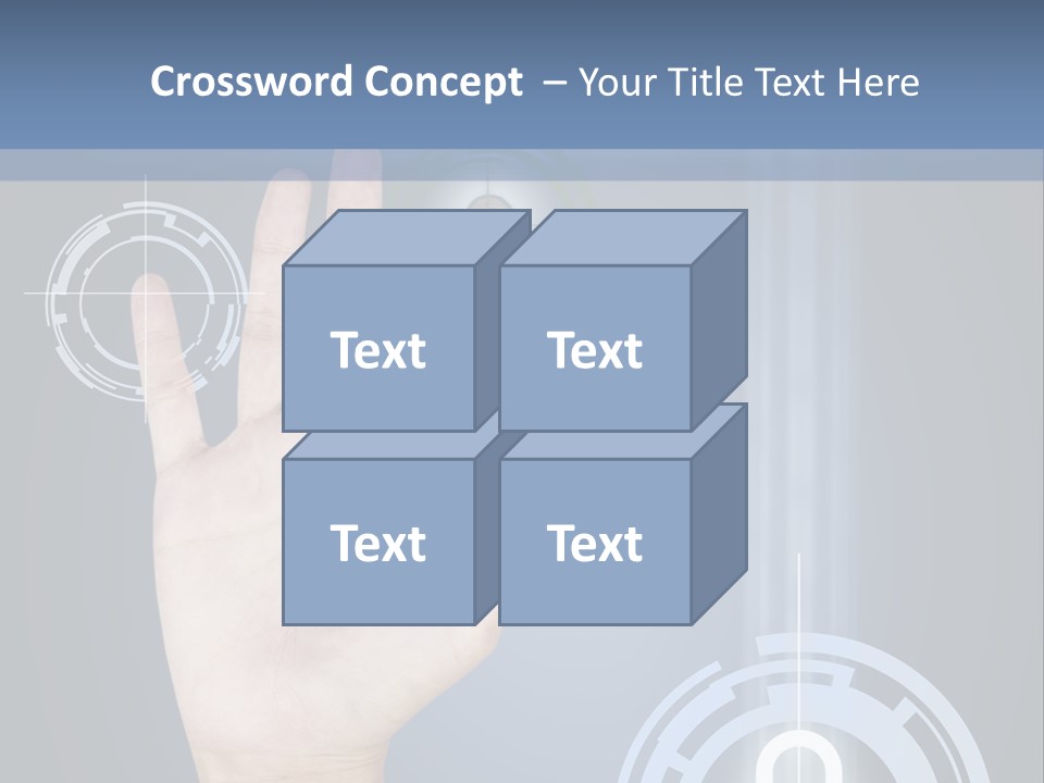 Single Hand Human PowerPoint Template