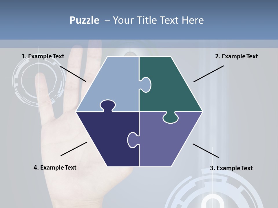 Single Hand Human PowerPoint Template