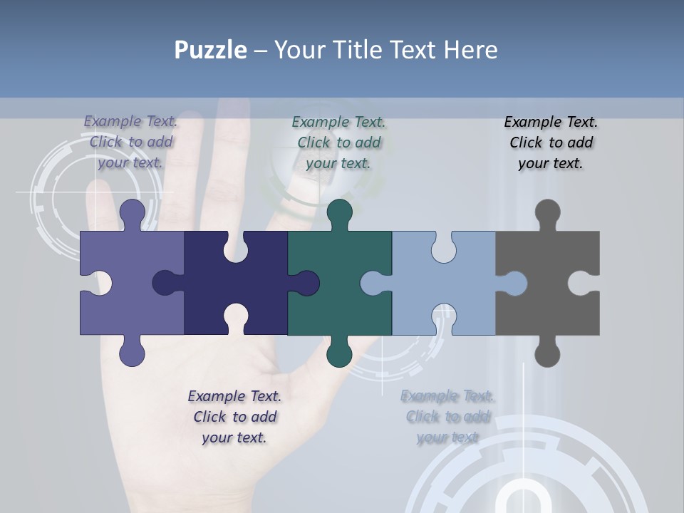 Single Hand Human PowerPoint Template