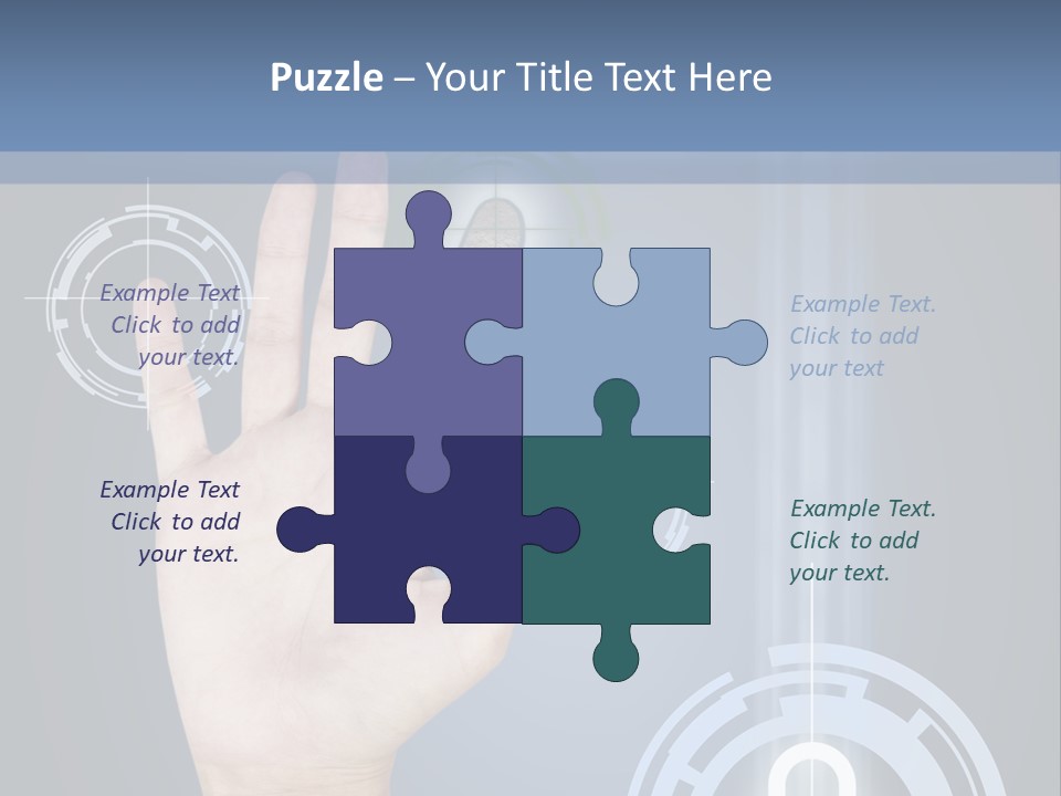 Single Hand Human PowerPoint Template