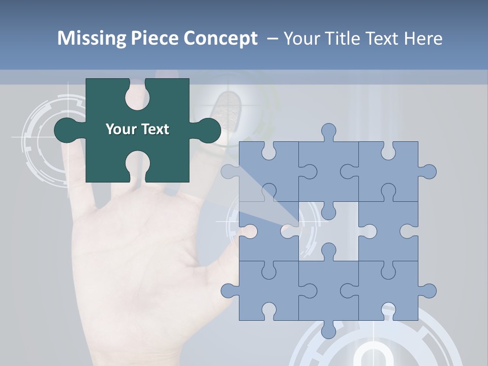 Single Hand Human PowerPoint Template