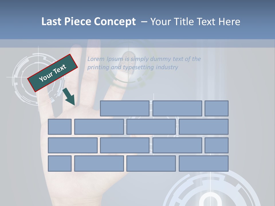 Single Hand Human PowerPoint Template