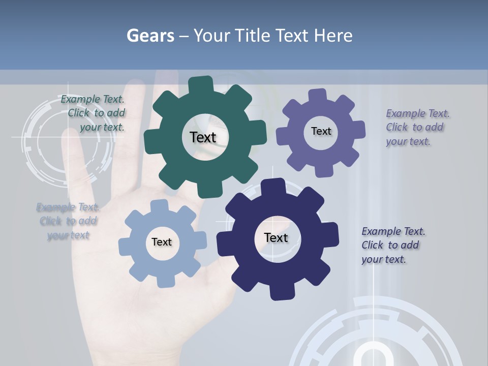 Single Hand Human PowerPoint Template