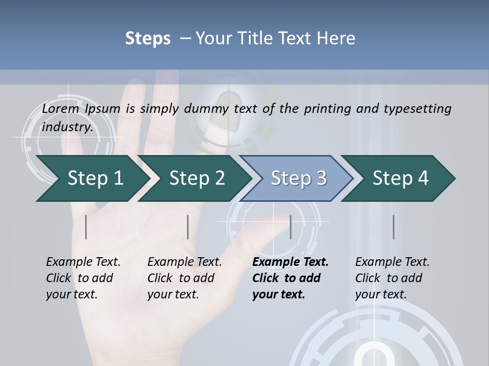 Single Hand Human PowerPoint Template