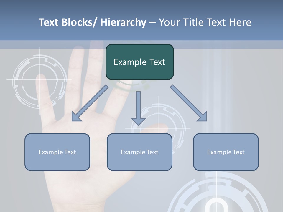 Single Hand Human PowerPoint Template