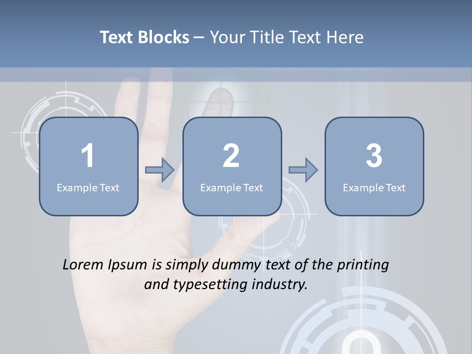 Single Hand Human PowerPoint Template