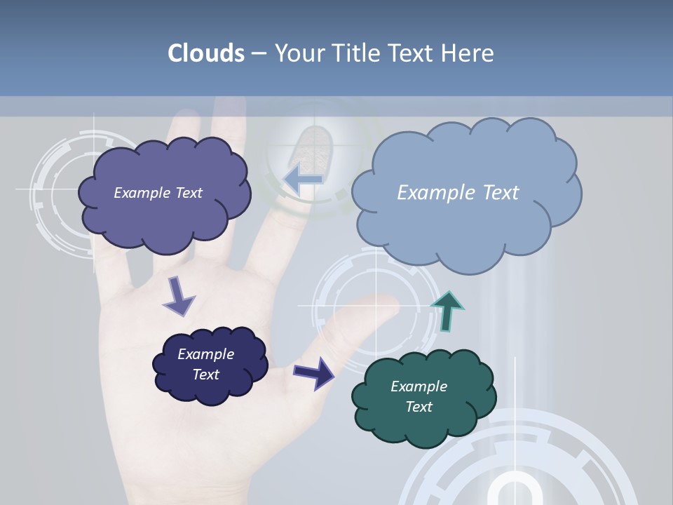 Single Hand Human PowerPoint Template