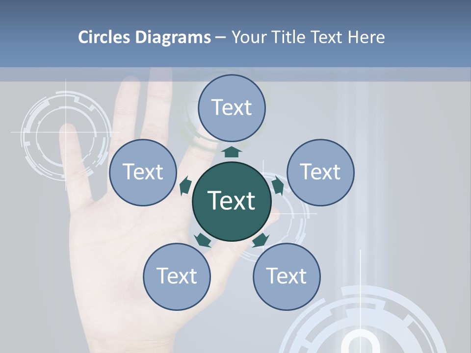 Single Hand Human PowerPoint Template