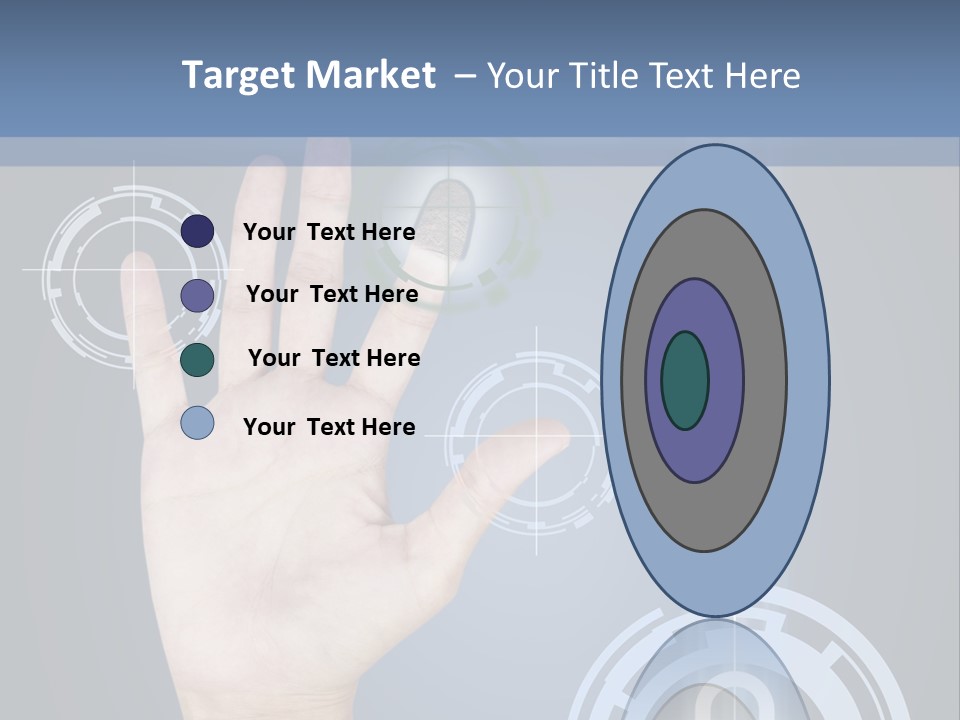 Single Hand Human PowerPoint Template