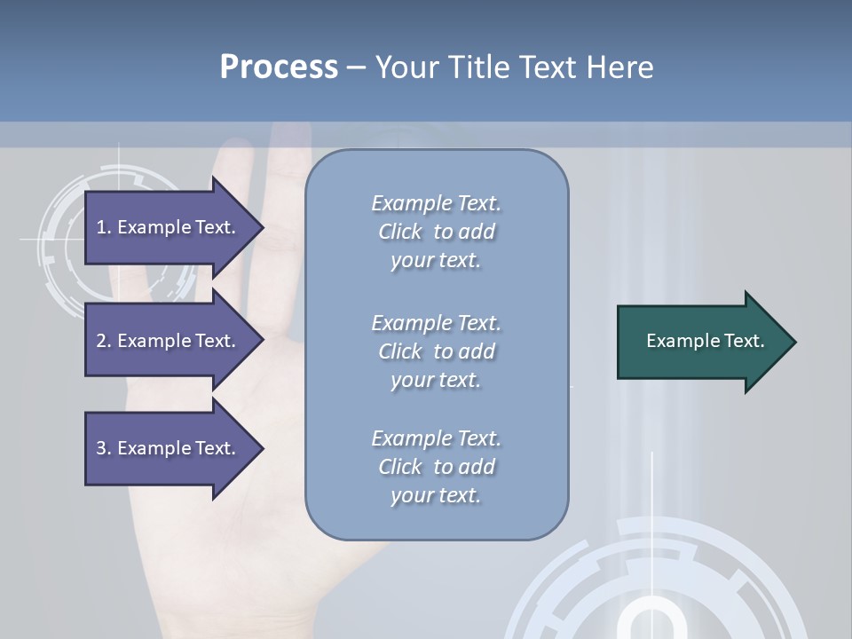 Single Hand Human PowerPoint Template