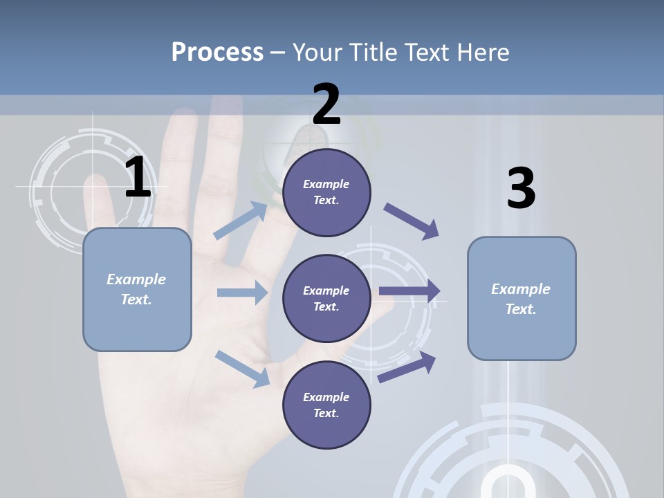 Single Hand Human PowerPoint Template