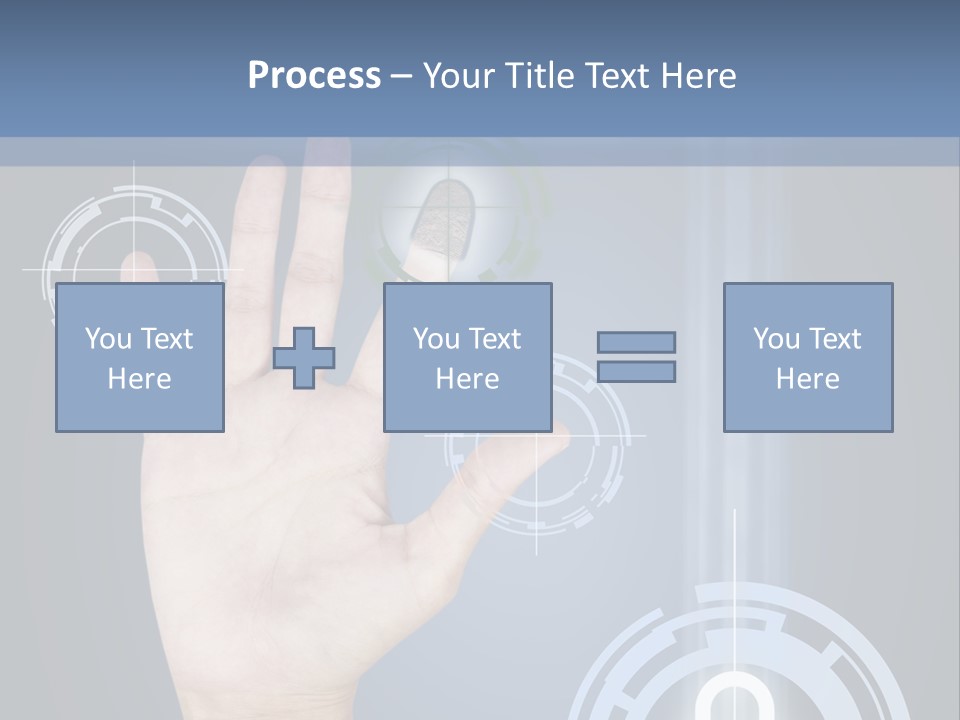 Single Hand Human PowerPoint Template